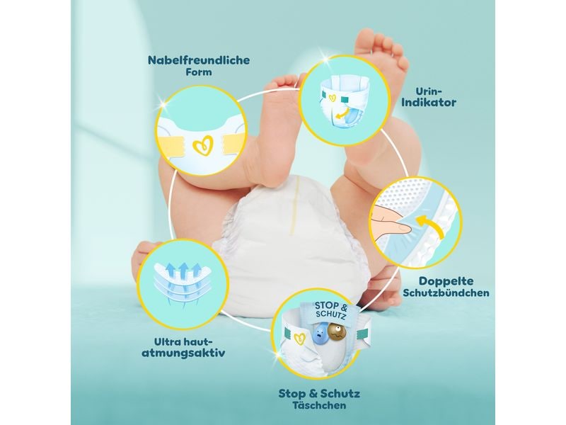 Pampers Windeln Premium Protection Mini Grösse 2 Monatsbox 4-8 kg, 240 Stück