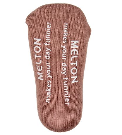 Melton GåStrømper - MørkRosa