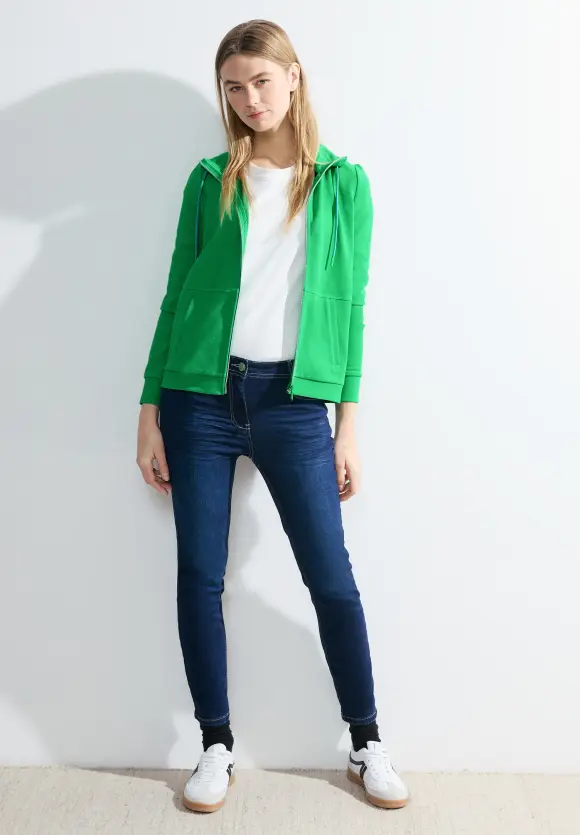 Twill Sweatjacke - celery green