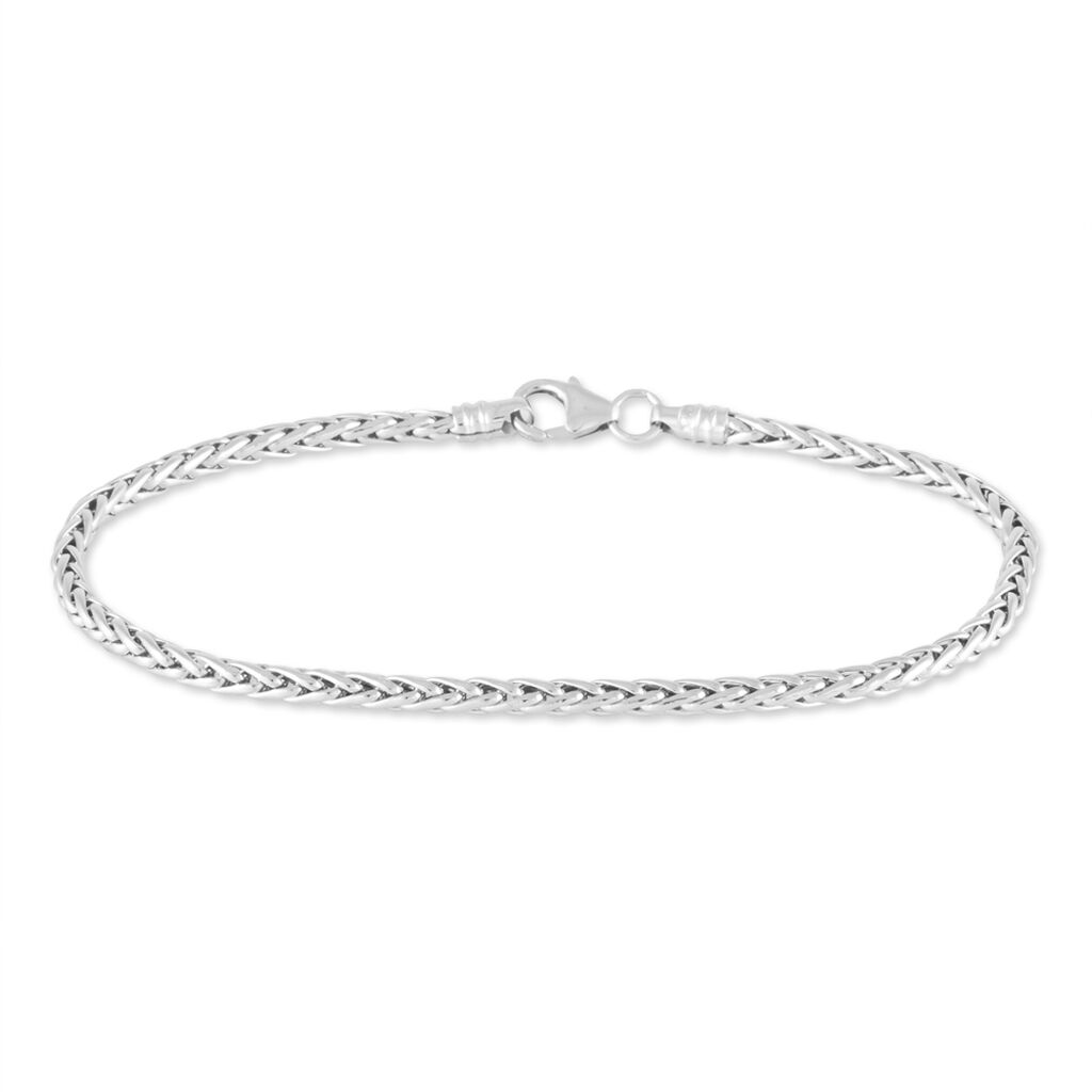 Bracelet Jayna Maille Palmier Or Blanc