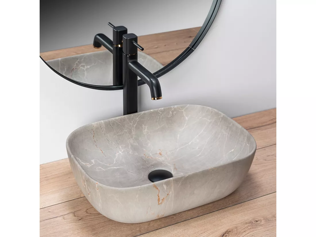 Vasque À Poser Rea Livia Beige