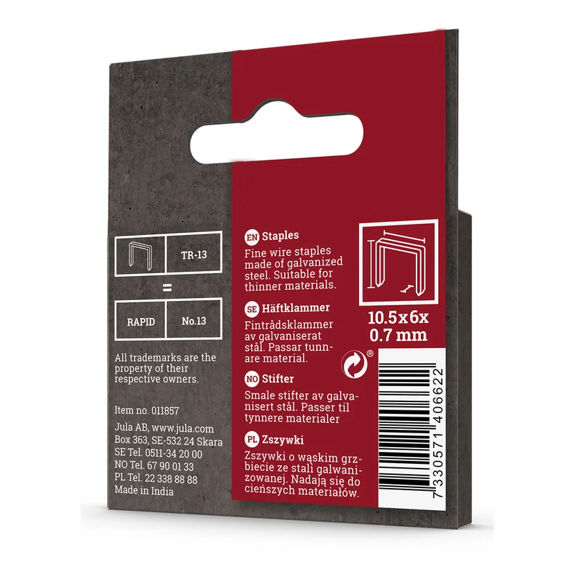 Stifter 1000-pk TR-13 6 mm