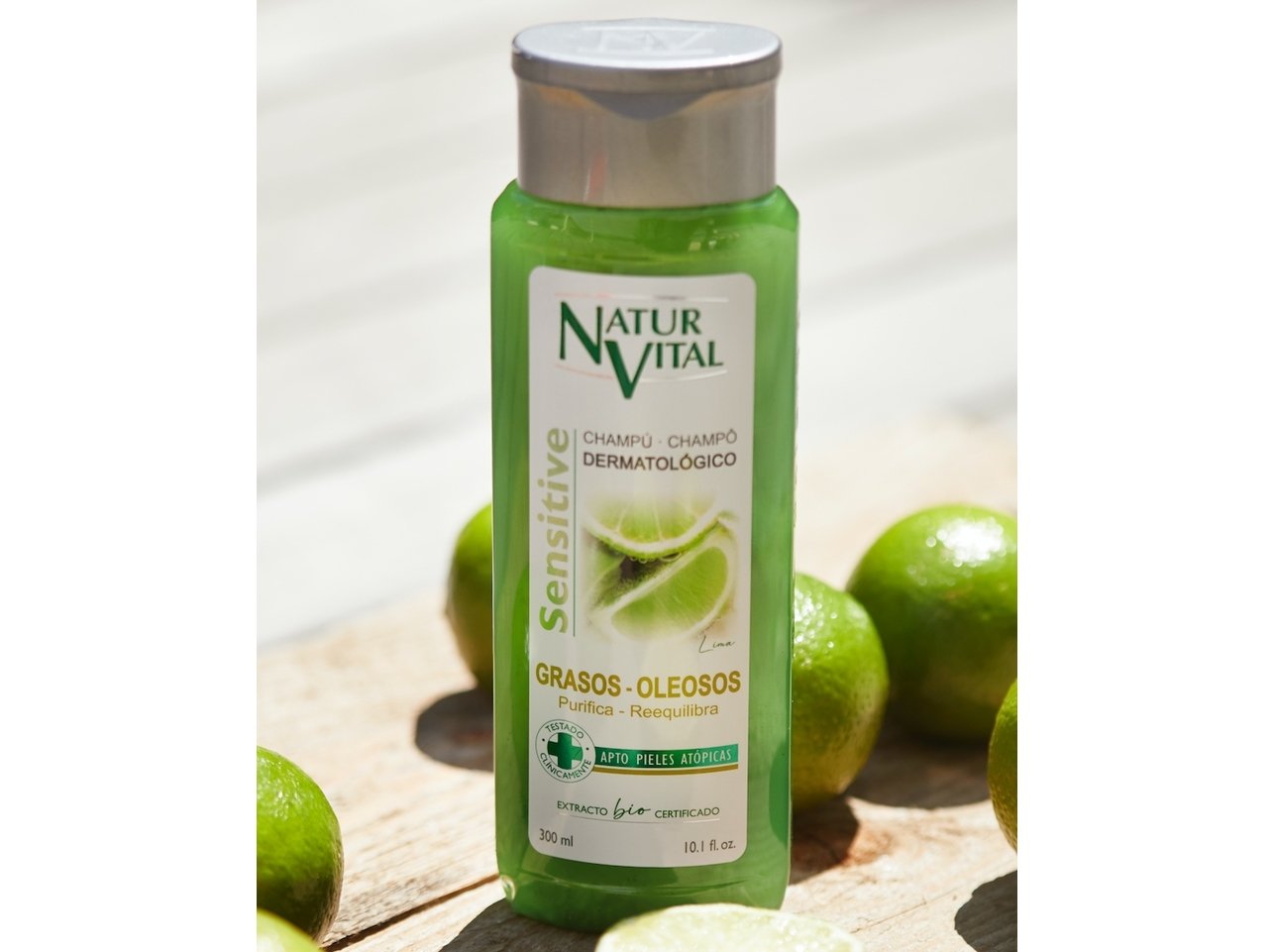 Champô Sensitive Cabelos Oleosos Natur Vital 300ml