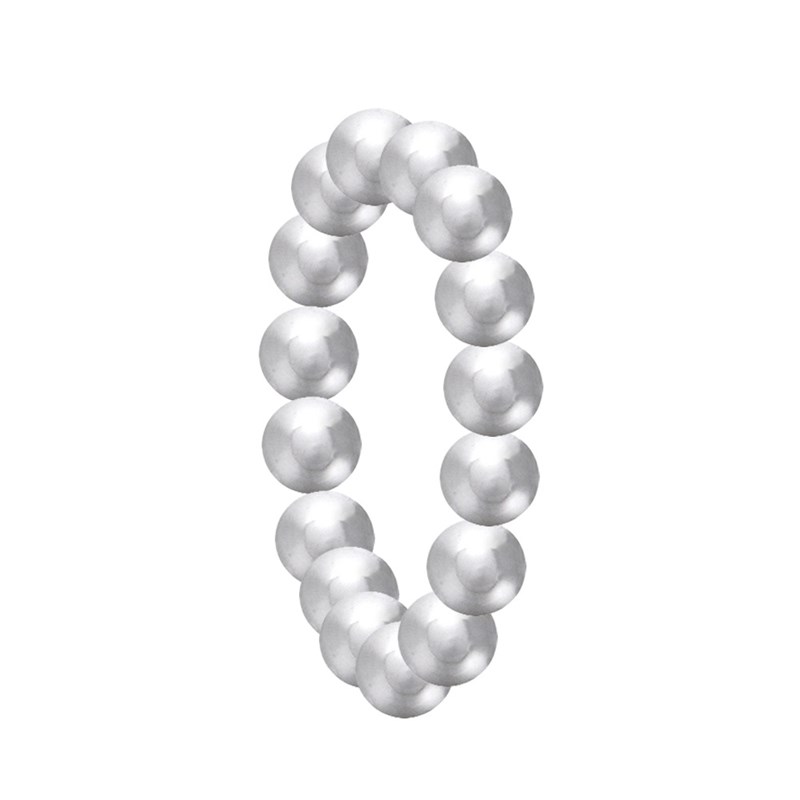 Bague Argent Perles Rondes