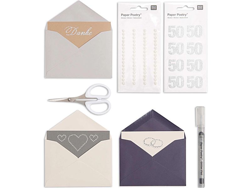 Rico Design Paper Poetry Essentials Umschlag B6 Sand Kuvert B6