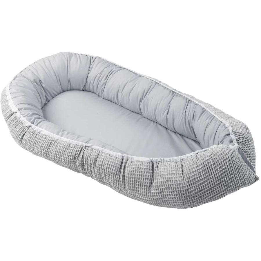 ULLENBOOM Kuschelnest Waffelpique grau