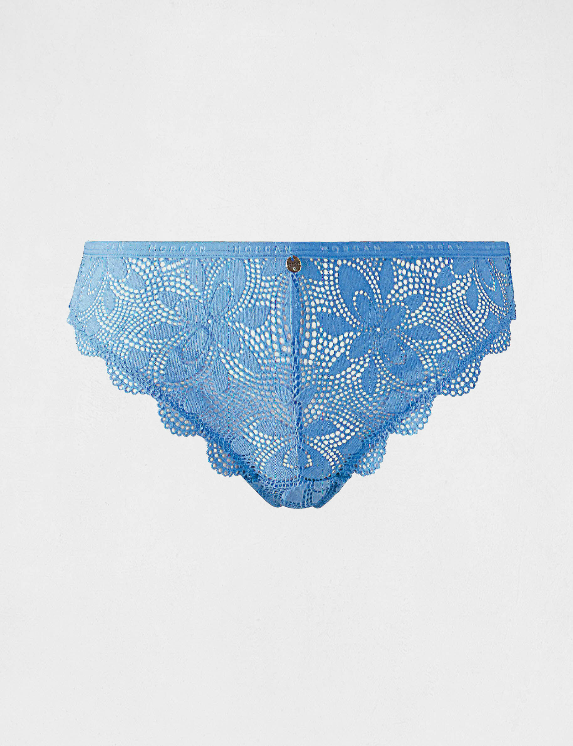 Shorty dentelle bleu femme - bleu