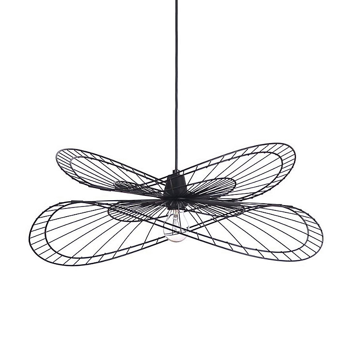 Suspension E27 Magdalena noir 40W IP20 Ø60 x H.24,5 cm
