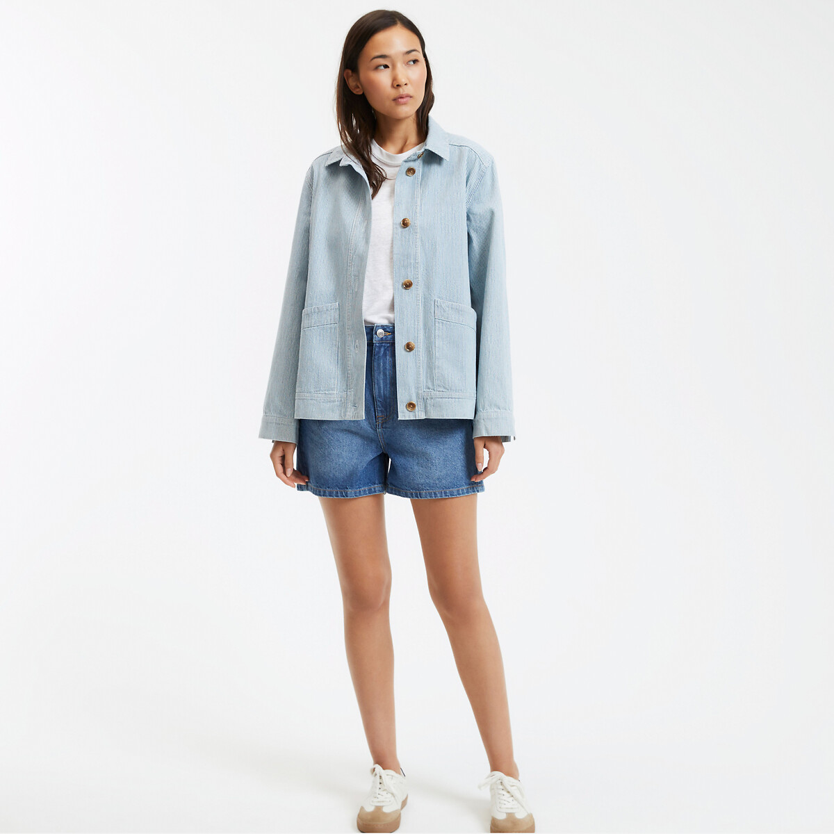 LA REDOUTE COLLECTIONS<br>Jaqueta Signature listrada com fechamento por botões, Leony