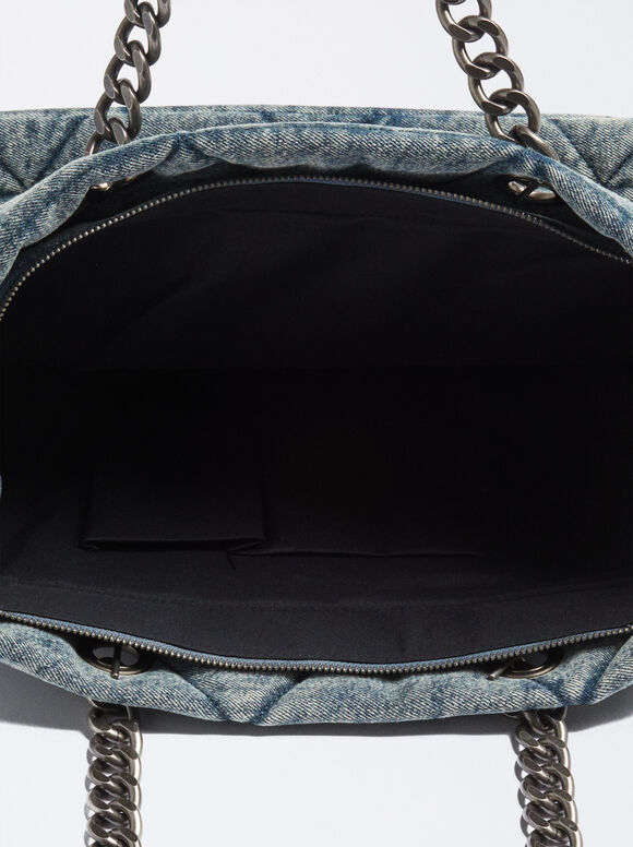 Sacola de compras em jeans - Azul