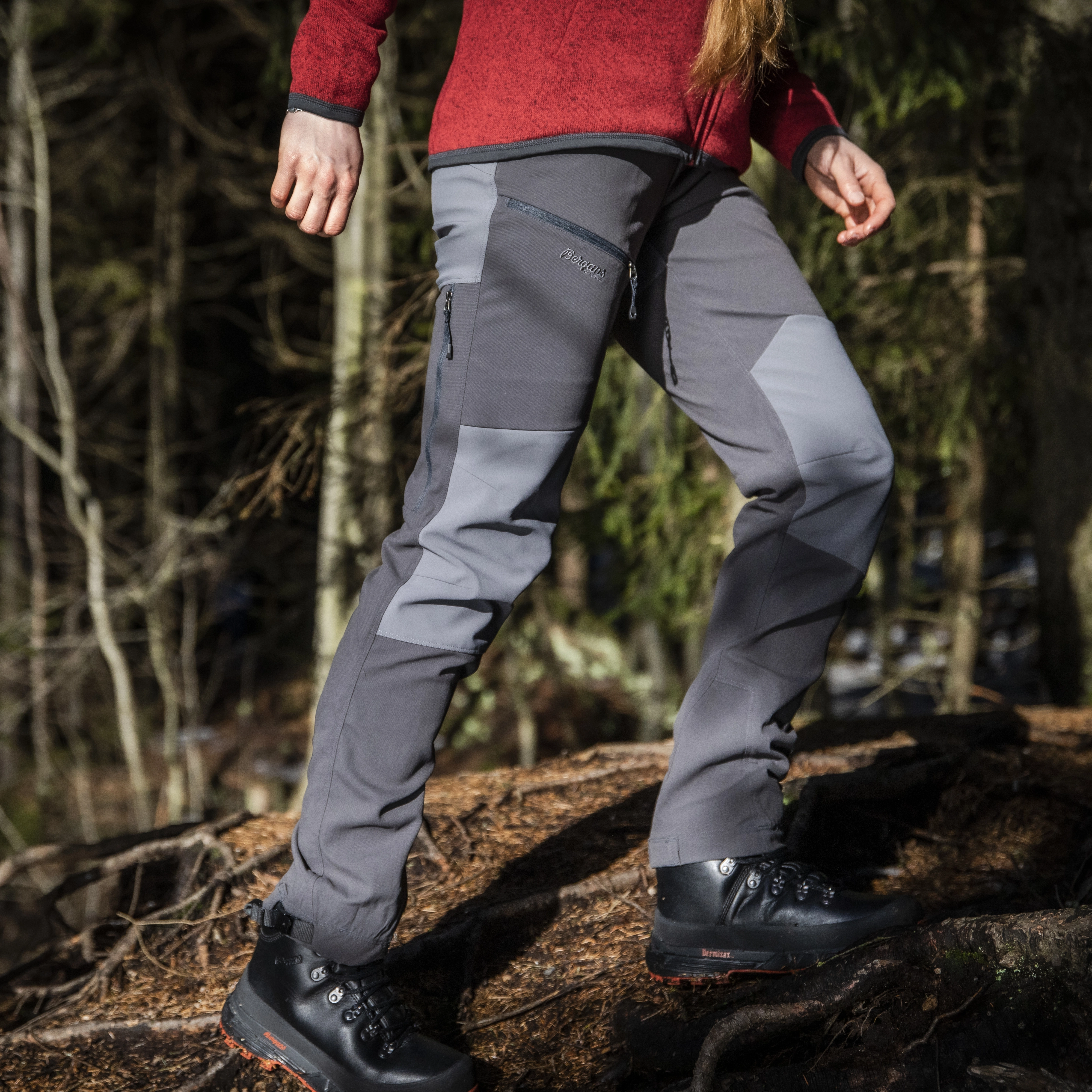 Fjorda Trekking Hybrid W Pants Solid Charcoal