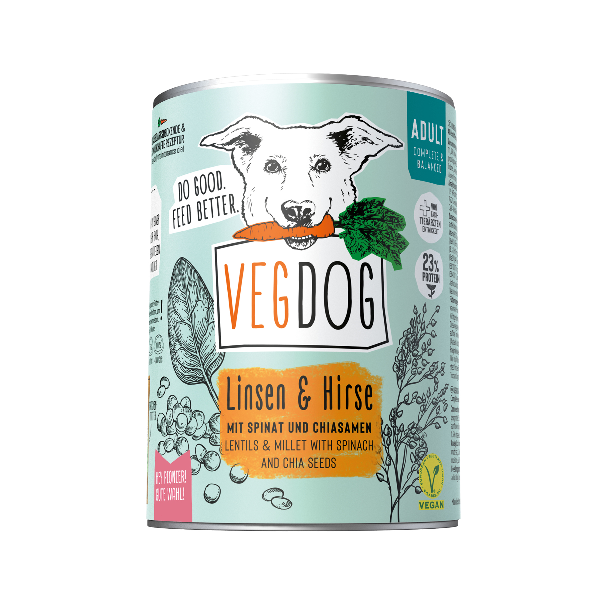 VegDog Adult No1 Hondenvoer - Blik
