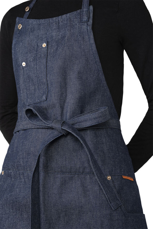 DutchDeluxes Five Pockets Apron , Slim Fit, Denim Brut Denim brut