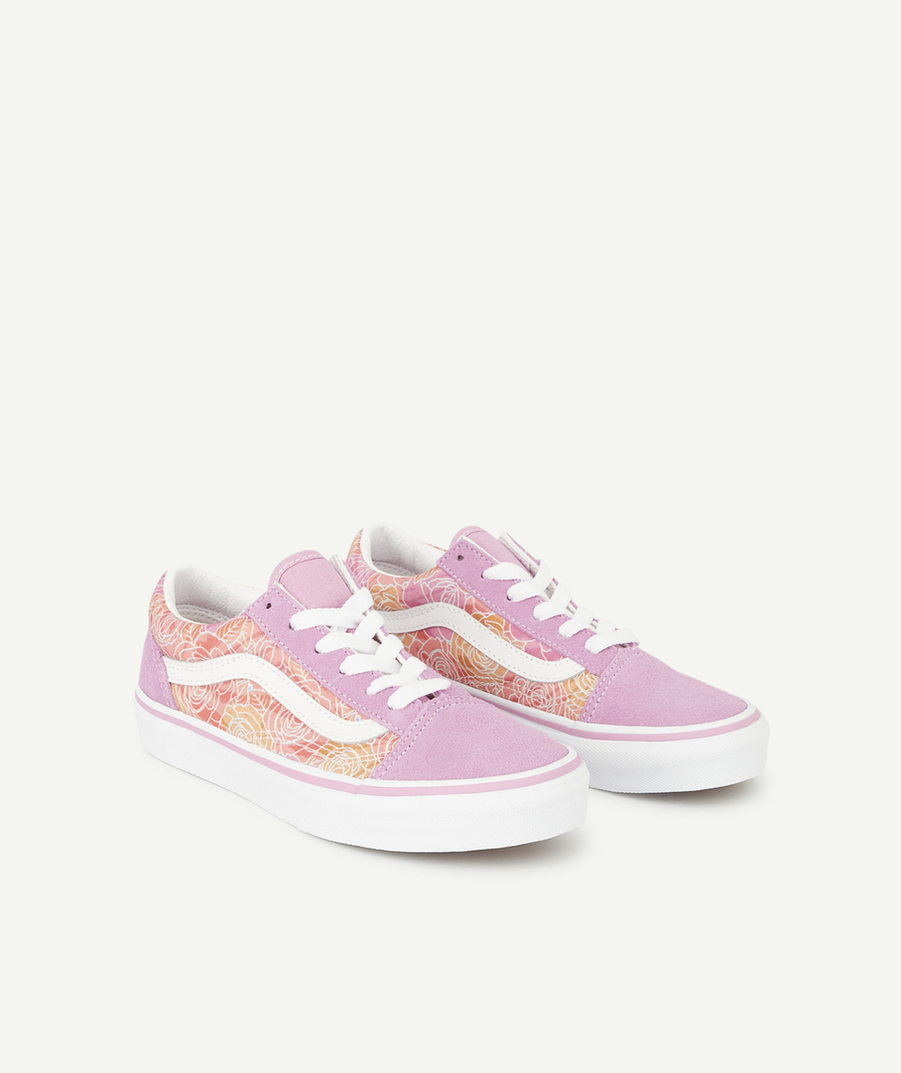 VANSBASKETS FILLE ROSE CAMO FLEURI OLD SKOOL