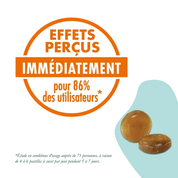 Pastilhas Naturaactive VoxylTabs para gargantas sensíveis e irritadas, 24 pastilhas sem açúcar.