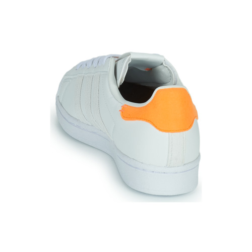 adidas Originals - SUPERSTAR W - Blanc / Orange
