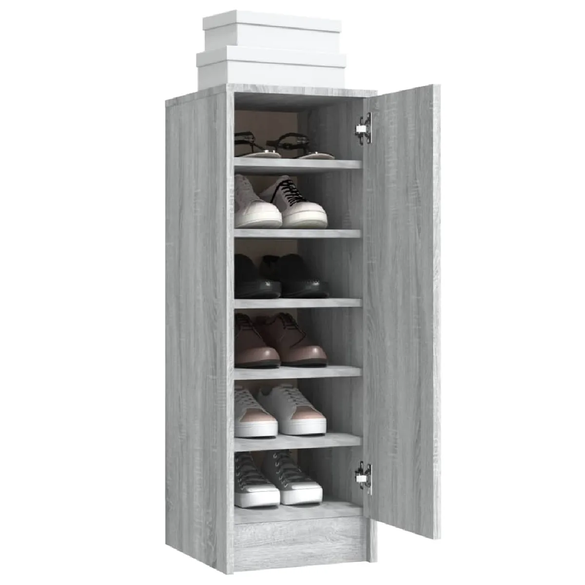 vidaXL Meuble à chaussures - Sonoma gris
