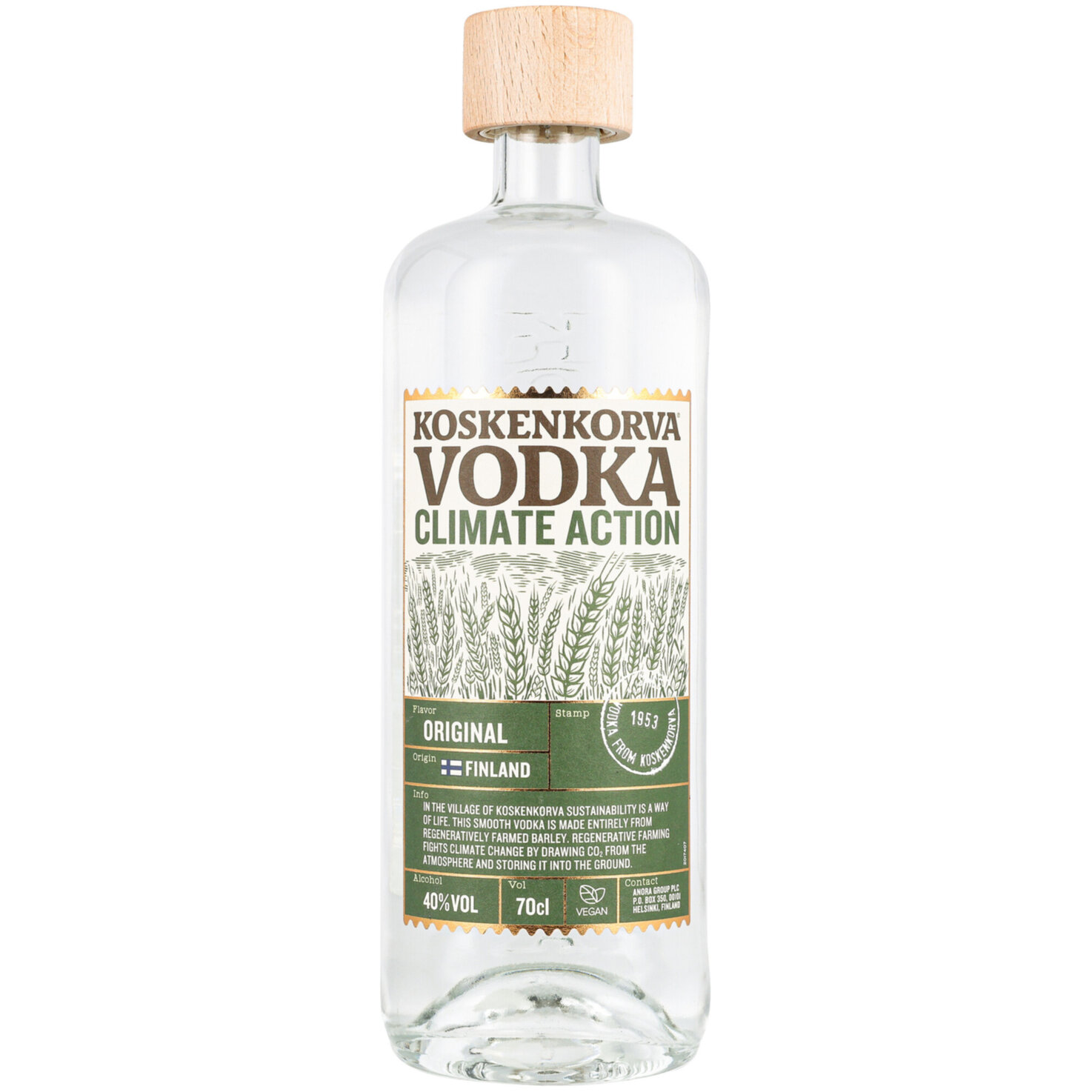 Koskenkorva Vodka Climate Action -70cl
