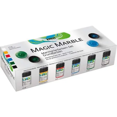 KREUL Marmorierfarbe Magic Marble, 6 x 20 ml
