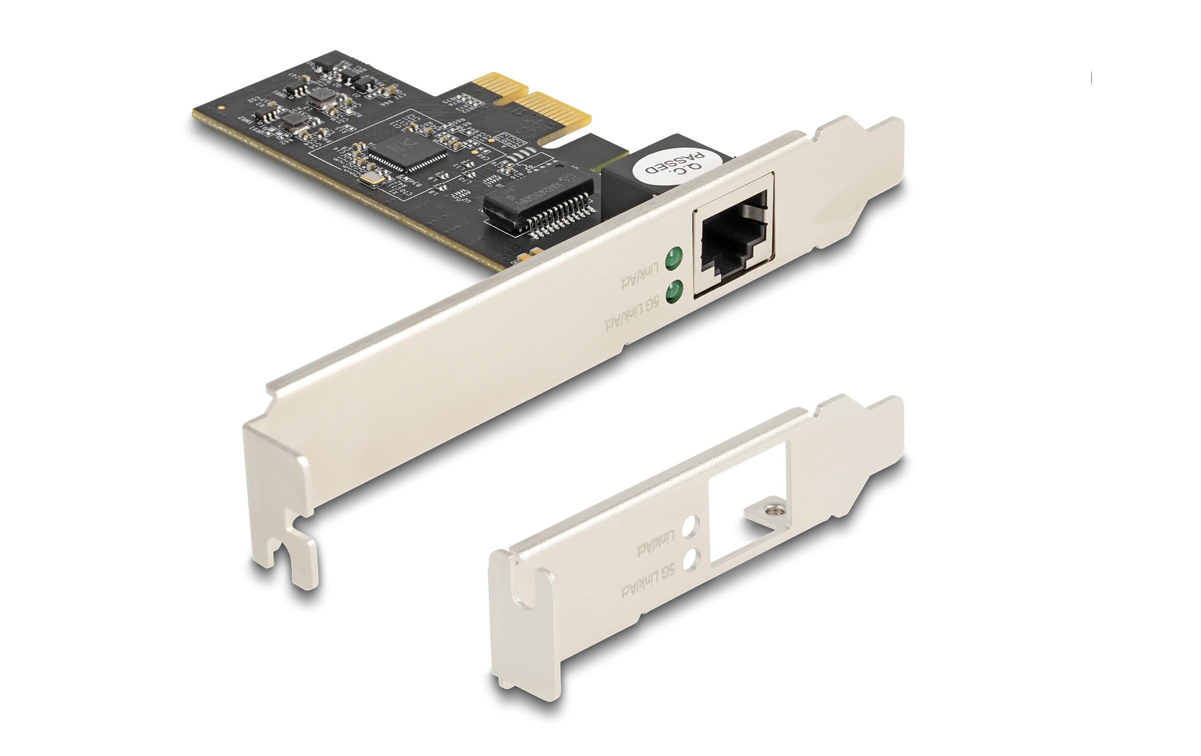 Netzwerkkarte 1x5GE PCI-Express x1Delock PCI Express x1 Karte zu 1 x RJ45 5 Gigabit LAN RTL8126