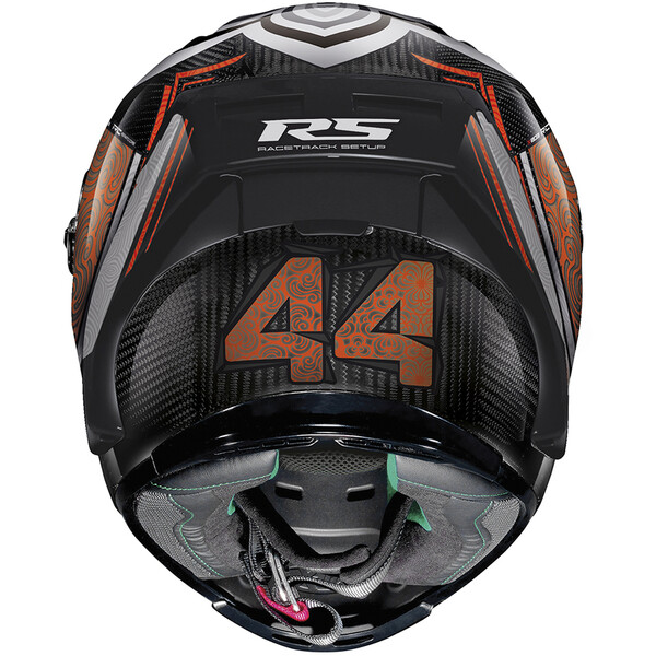 X-lite - Casque X-803 RS Ultra Carbon Replica Arón Canet Noir / Blanc / Orange