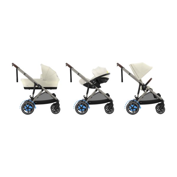 Cybex E-Gazelle S Kinderwagen - Taupe - Almond Beige / Beige