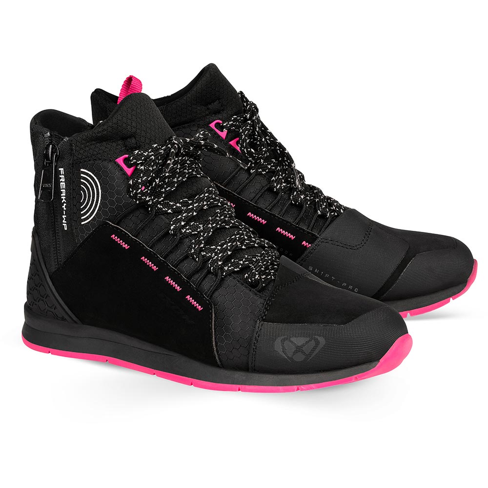Ixon - Baskets femme Freaky Waterproof Lady Noir / Fuchsia