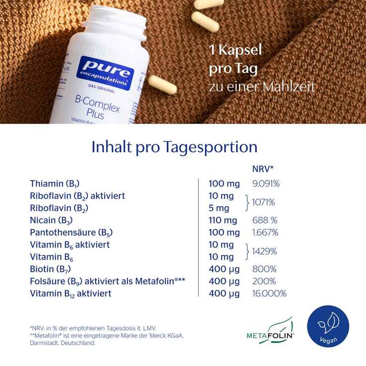 Pure Encapsulations B-Complex plus Kapseln, 30 St