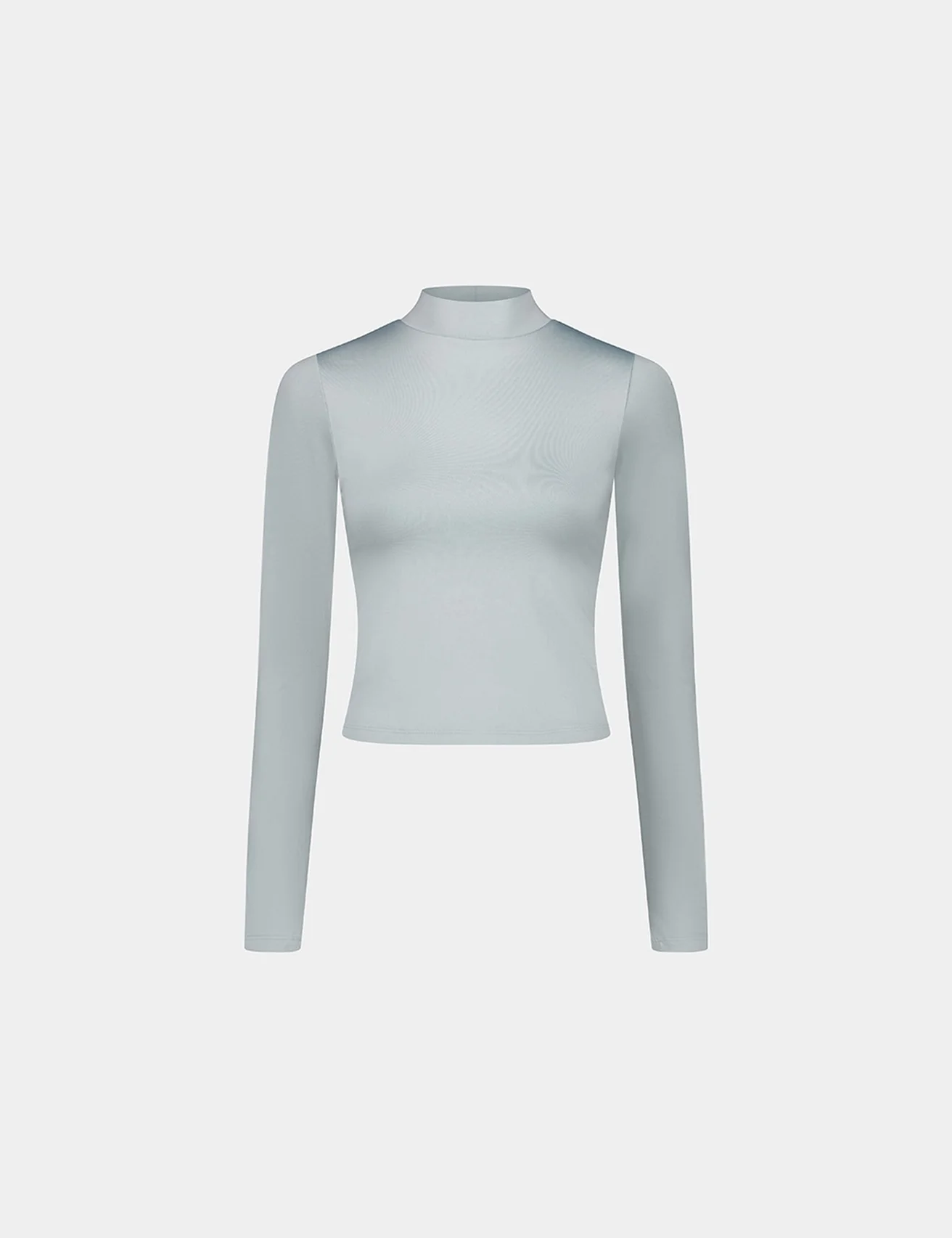 T-shirt col montant vert clair
