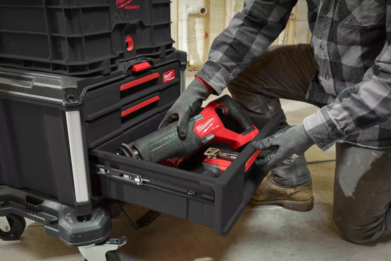 Milwaukee 4932493190 Packout gereedschapskoffer 2 1 lades
