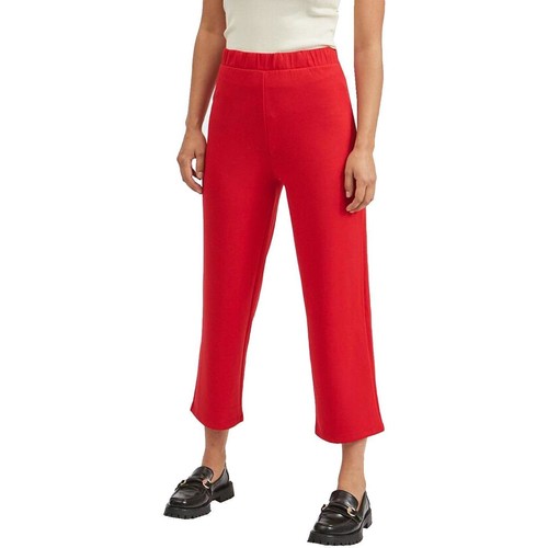 Vila - VISIF HW CROPPED PANT Rojo