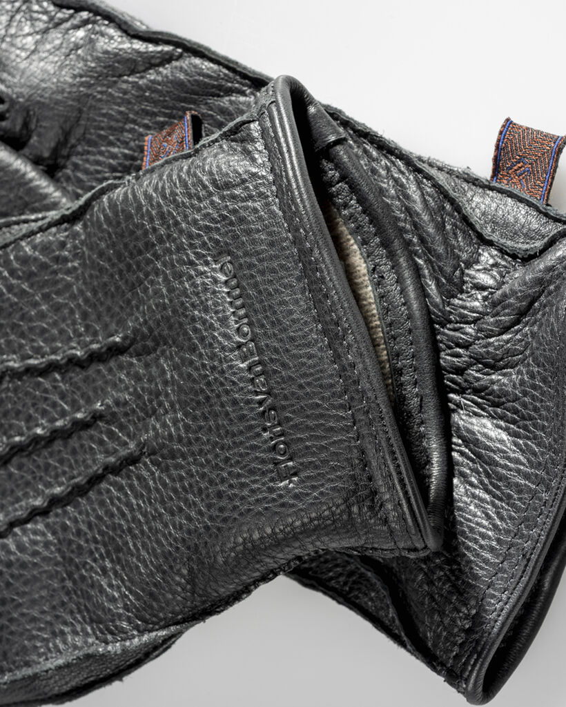 Handschoenen leer zwart