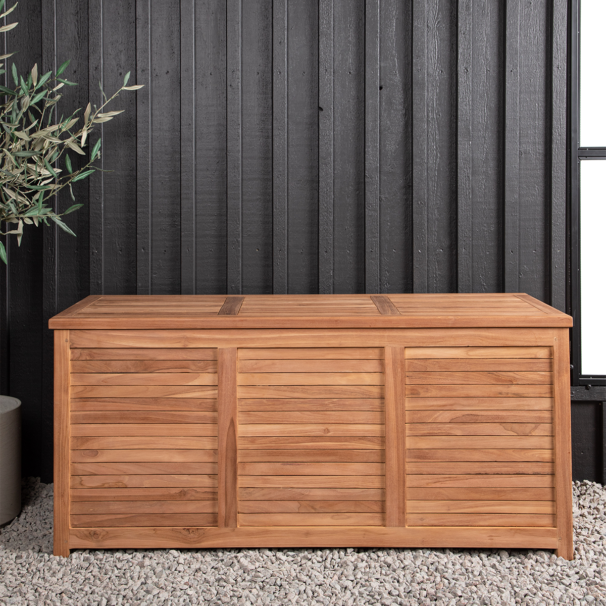Tuinkussen opbergkist Dave Naturel - 130 x 60 cm