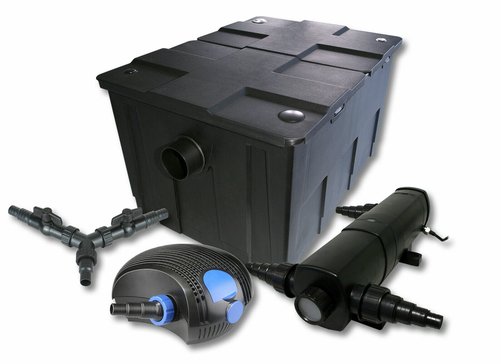 Kit de filtration de bassin pour 60000 litres 24 watts stérilisateur et 100 watts pompe