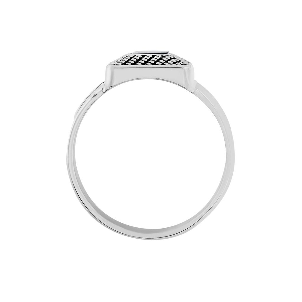 Bague Acier Vieillie Antonny Agate