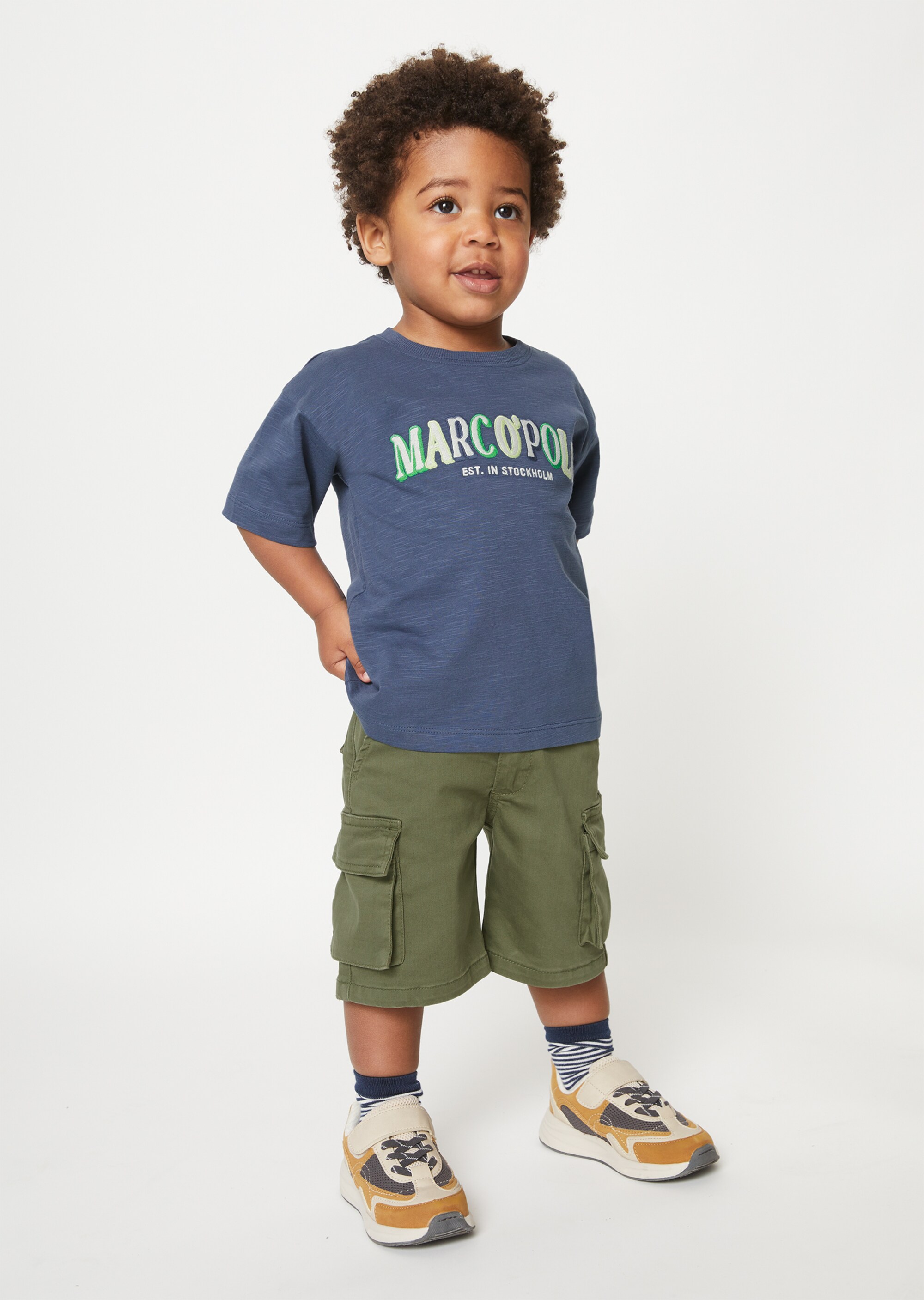 KIDS-BOYS T-Shirt mit Logo-Stickerei
