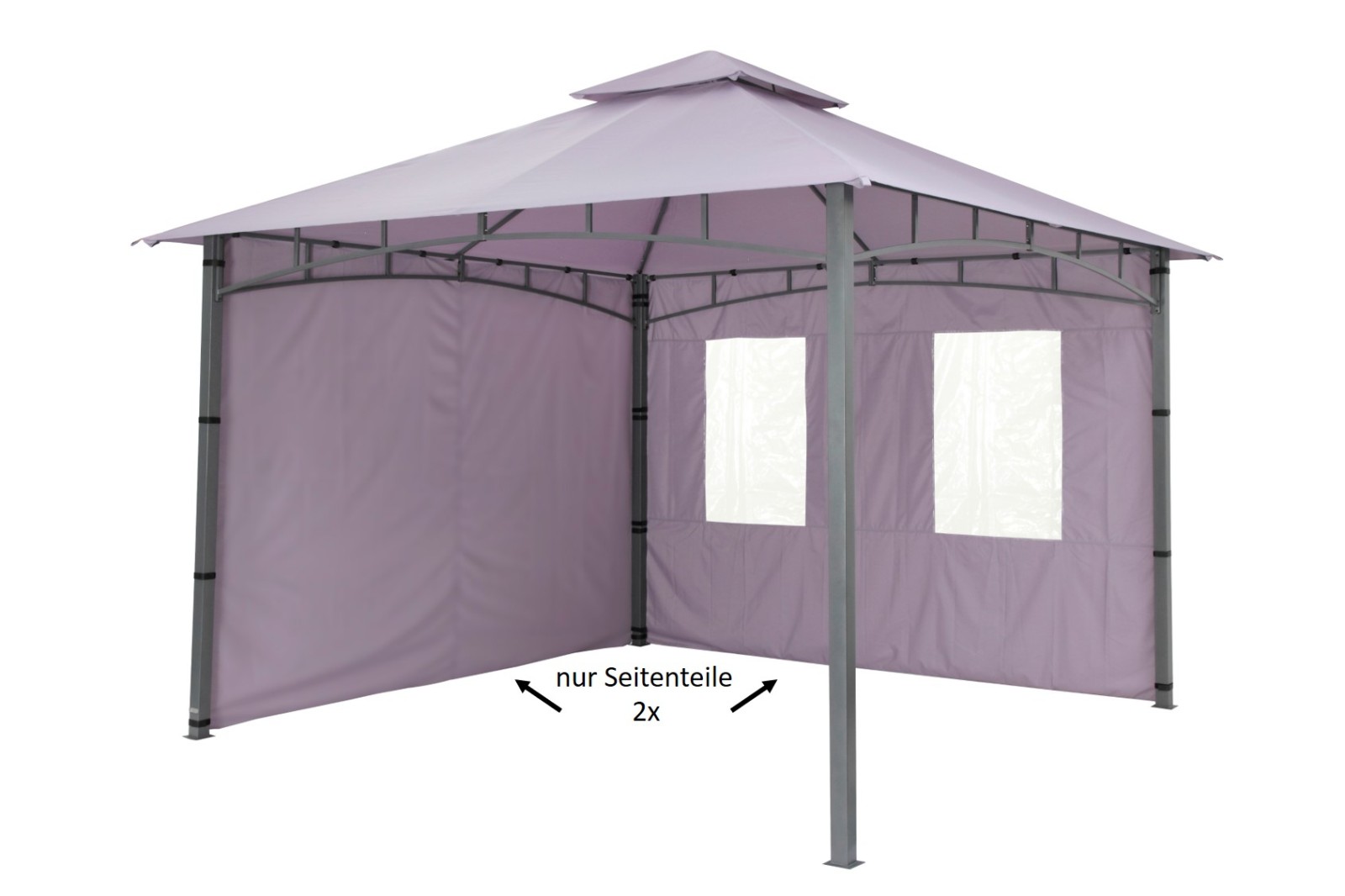 2x Seitenteil-Set passend für Pavillon LEHUA - lavendel