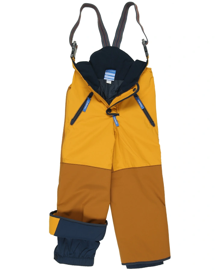 Schneehose KAJO HUSKY mit Trägern in golden yellow/navy
