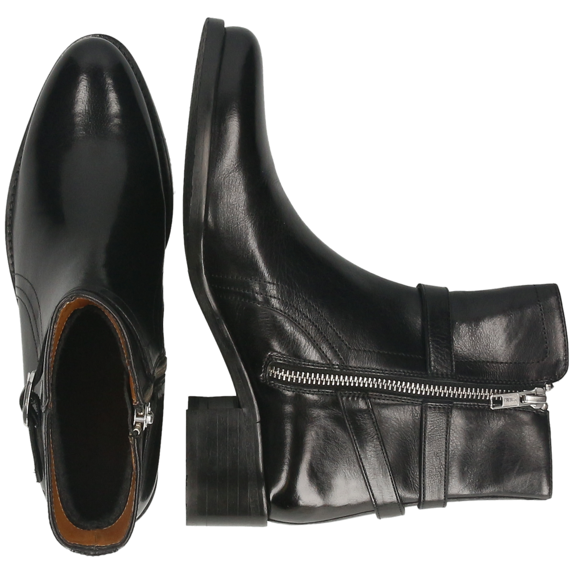 KAYA 3 - Bottines à talon bottier | Noir