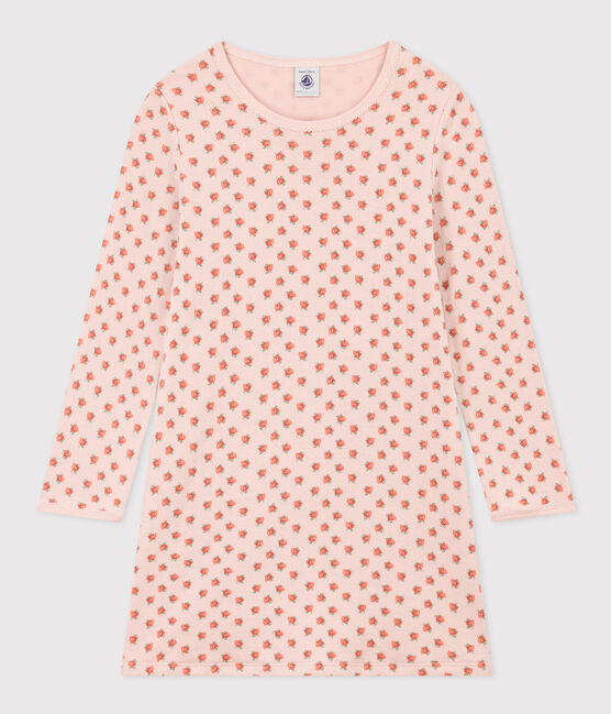Chemise de nuit fleur petite fille en tubique