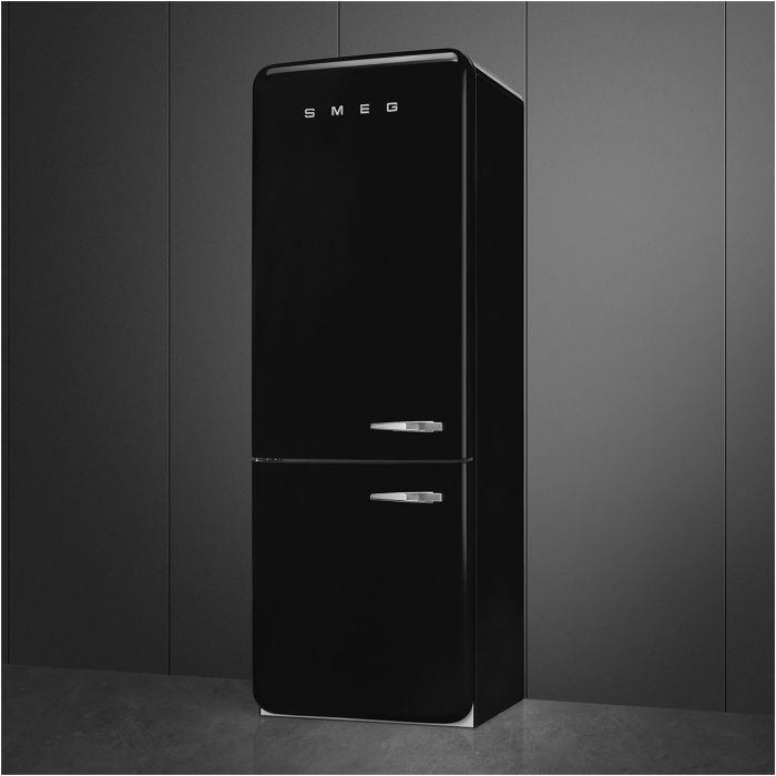 SMEG Kühl- Gefrierkombination 50's Retro Style FAB38LBL5 Schwarz