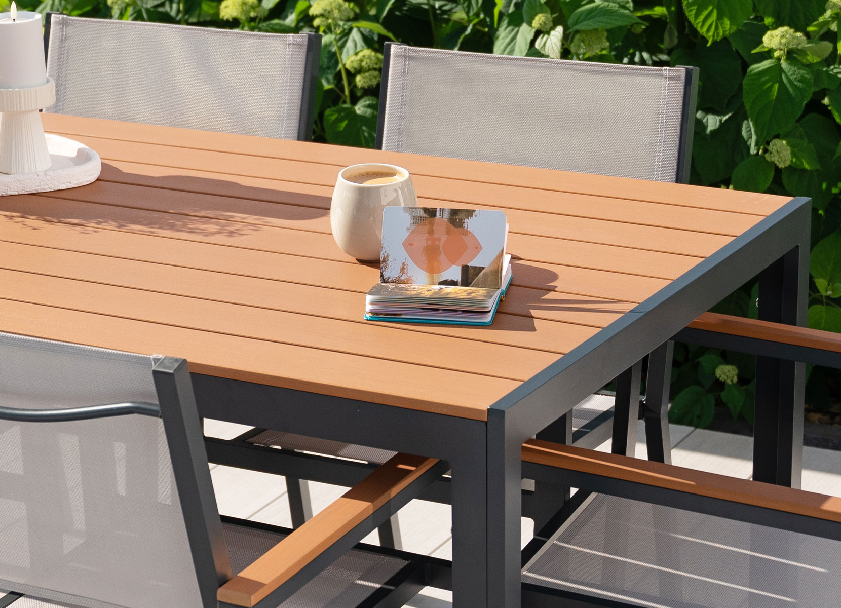 Home Deluxe Garten-Sitzgruppe CANTOS SEDIA in Holzoptik