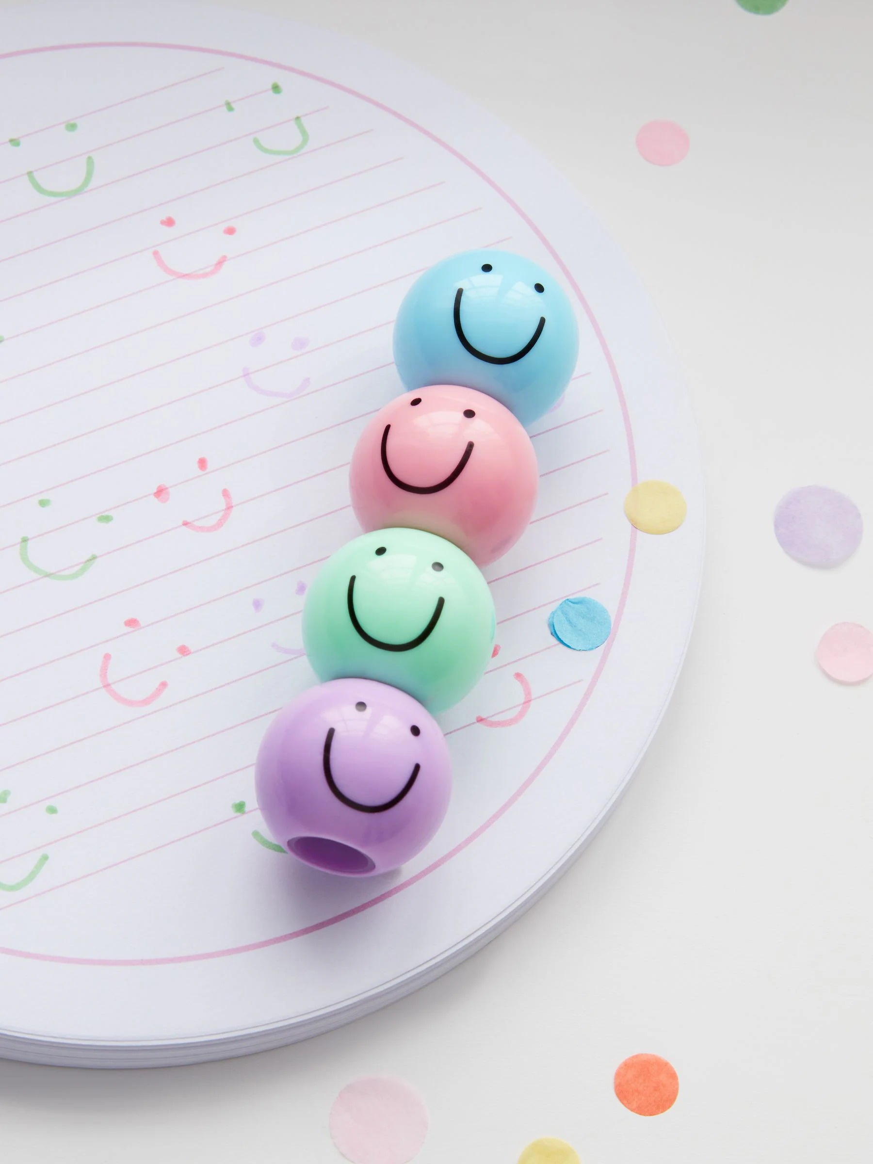 Smiley Faces Stacking Highlighter Pens