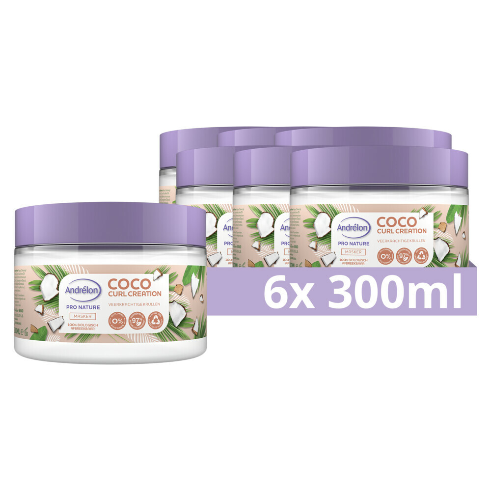 6x Andrelon Haarmasker Coco Curl Creation300 ml