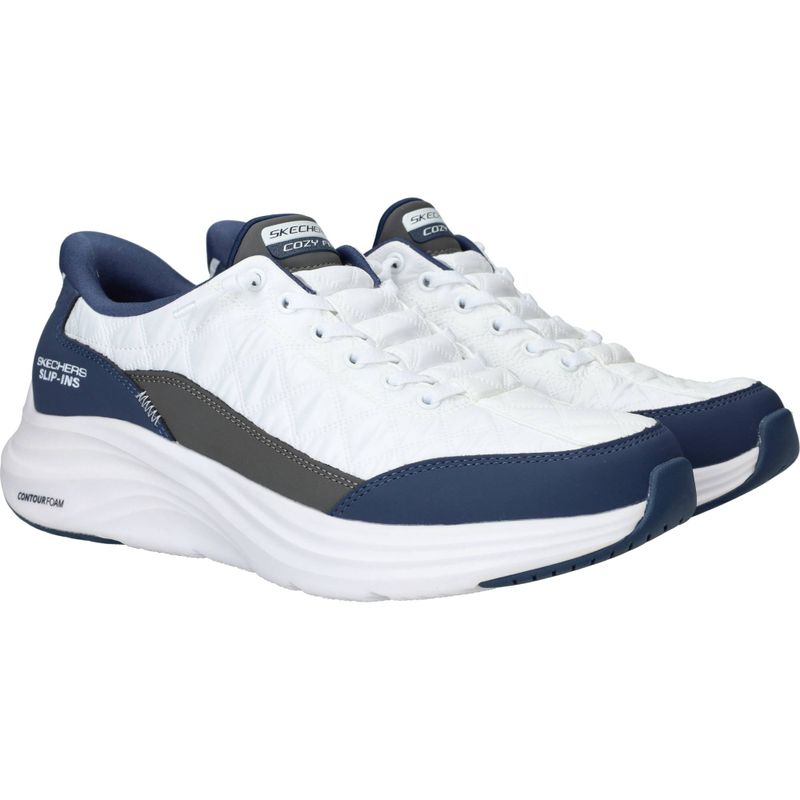 Skechers Slip-Ins Contour Foam Cozy Fit Sneakers Wit Heren