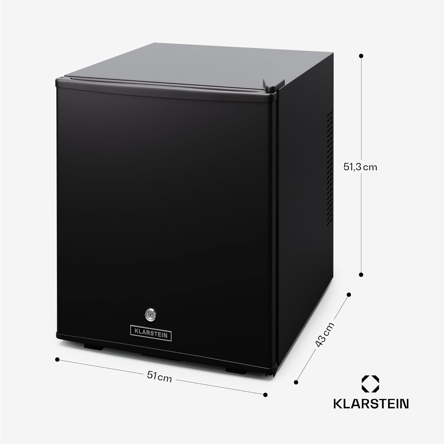 Klarstein Mini réfrigérateur et congélateur intérieur 44 L, réfrigérateur avec étagères réglables