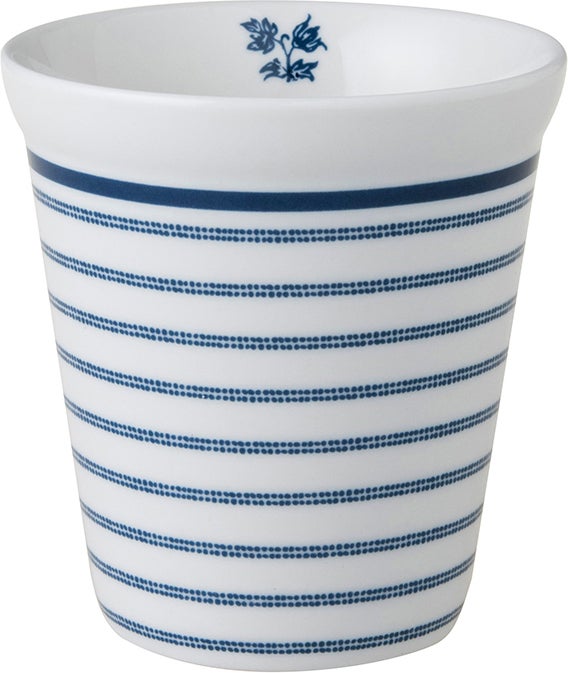 Laura Ashley beker Candy Stripe blauw 0,27 L