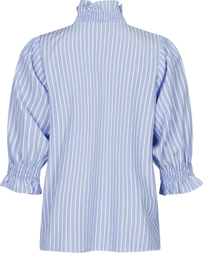 Neo Noir Briony Wide Stripe Blouse Light blue