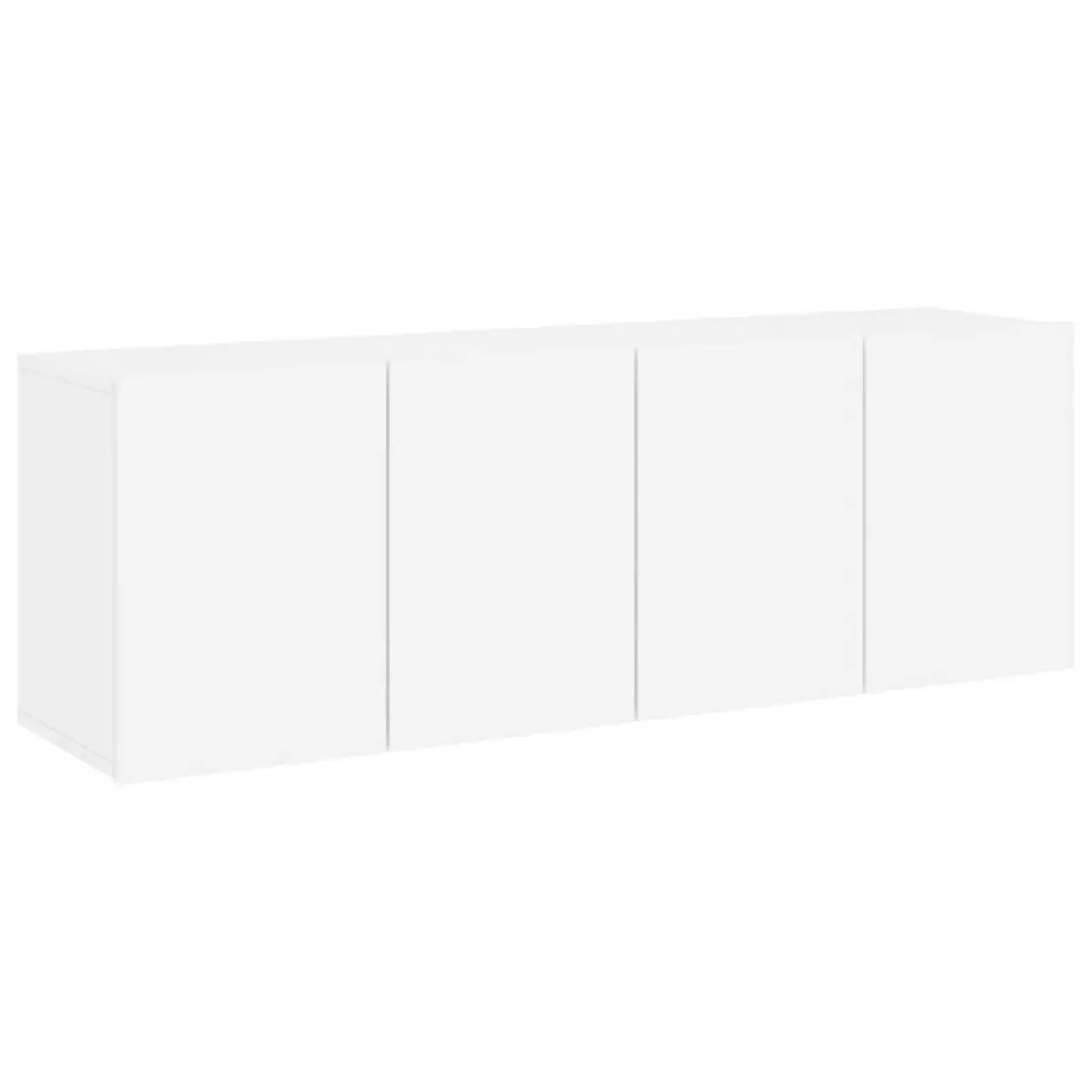 VIDAXL Meubles TV muraux - Blanc