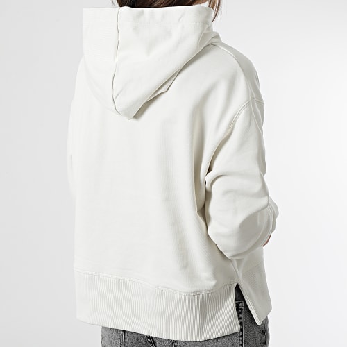 Sweat Capuche Femme Shrunken Institutional 0430 Blanc